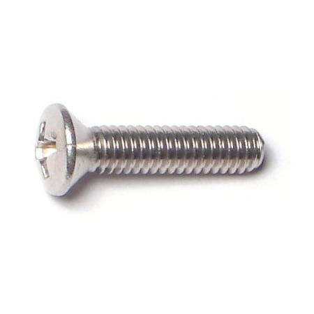 Midwest Fastener #8-32 x 3/4 in Phillips Oval Machine Screw, Plain 18-8 Stainless Steel, 20 PK 79594